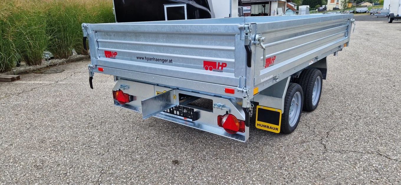 3-Seitenkipper Humbaur HTK 3000.31 mit verzinkten Stahlwänden, 3130 x 1740 x 400 mm, 3000 kg GG