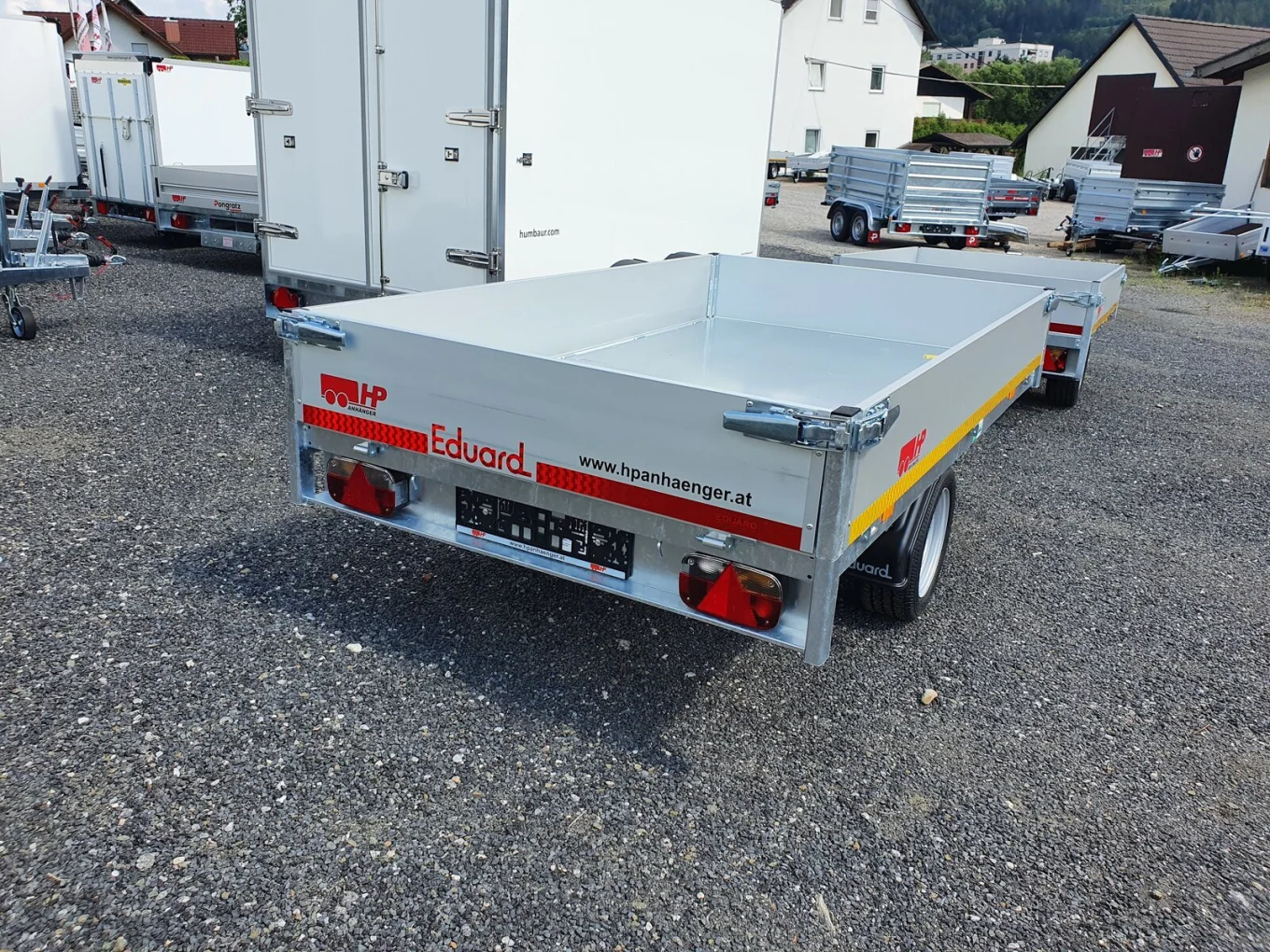 Rückwärtskipper, PKW-Anhänger Eduard 2615 GRK, 2560x1500x300 mm, 1500 kg einachs