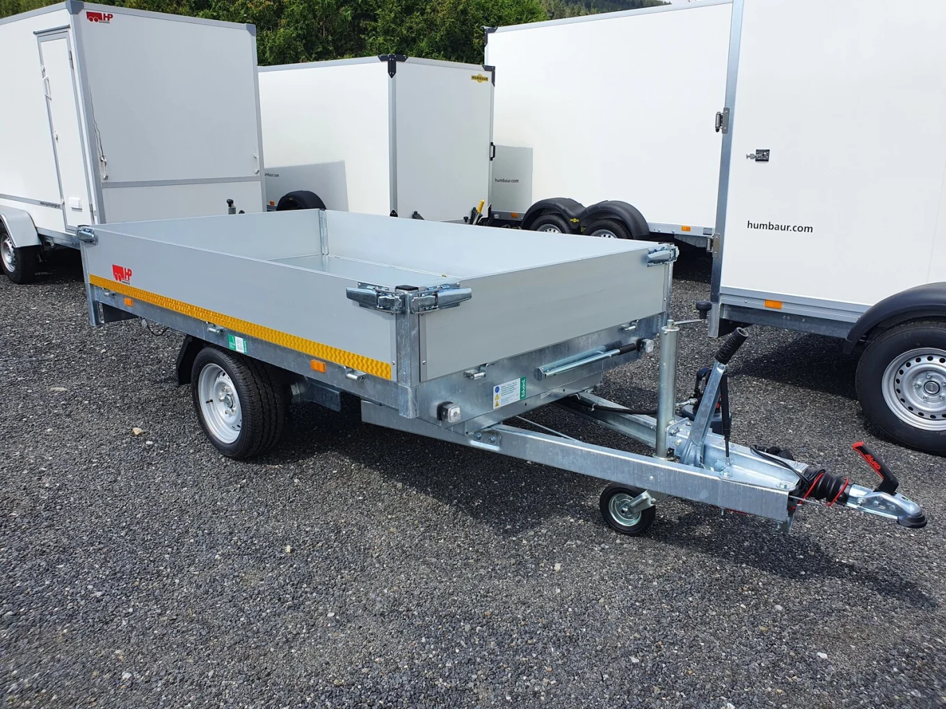 Rückwärtskipper, PKW-Anhänger Eduard 2615 GRK, 2560x1500x300 mm, 1500 kg einachs