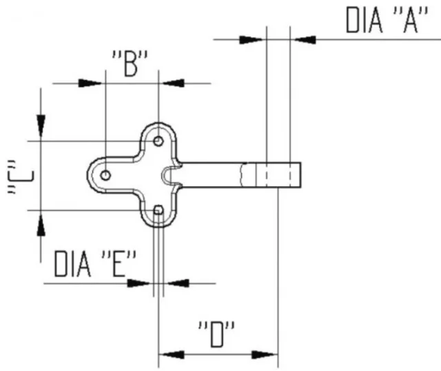 Gegenstück Winkelhebelverschluss Gr 1