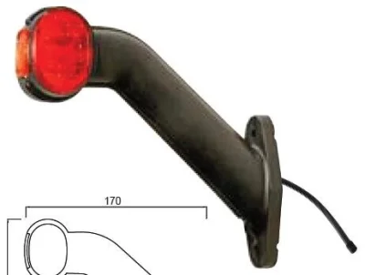 Umrissleuchte Superpoint 2 rot/weiß rechts
