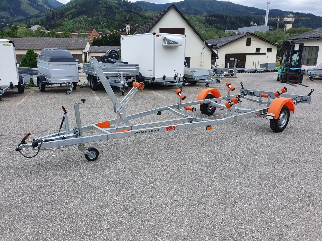 Bootsanhänger, Motorbootanhänger HP 1000 BA-R, 1000 kg gebremst