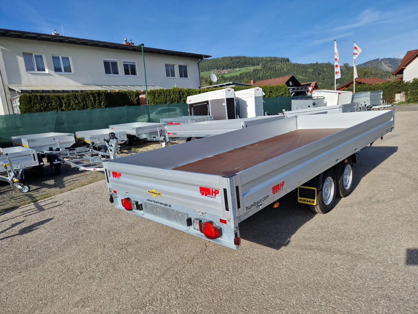 Hochlader, Tandemanhänger, Humbaur HN 355221 mit Niederfahrwerk