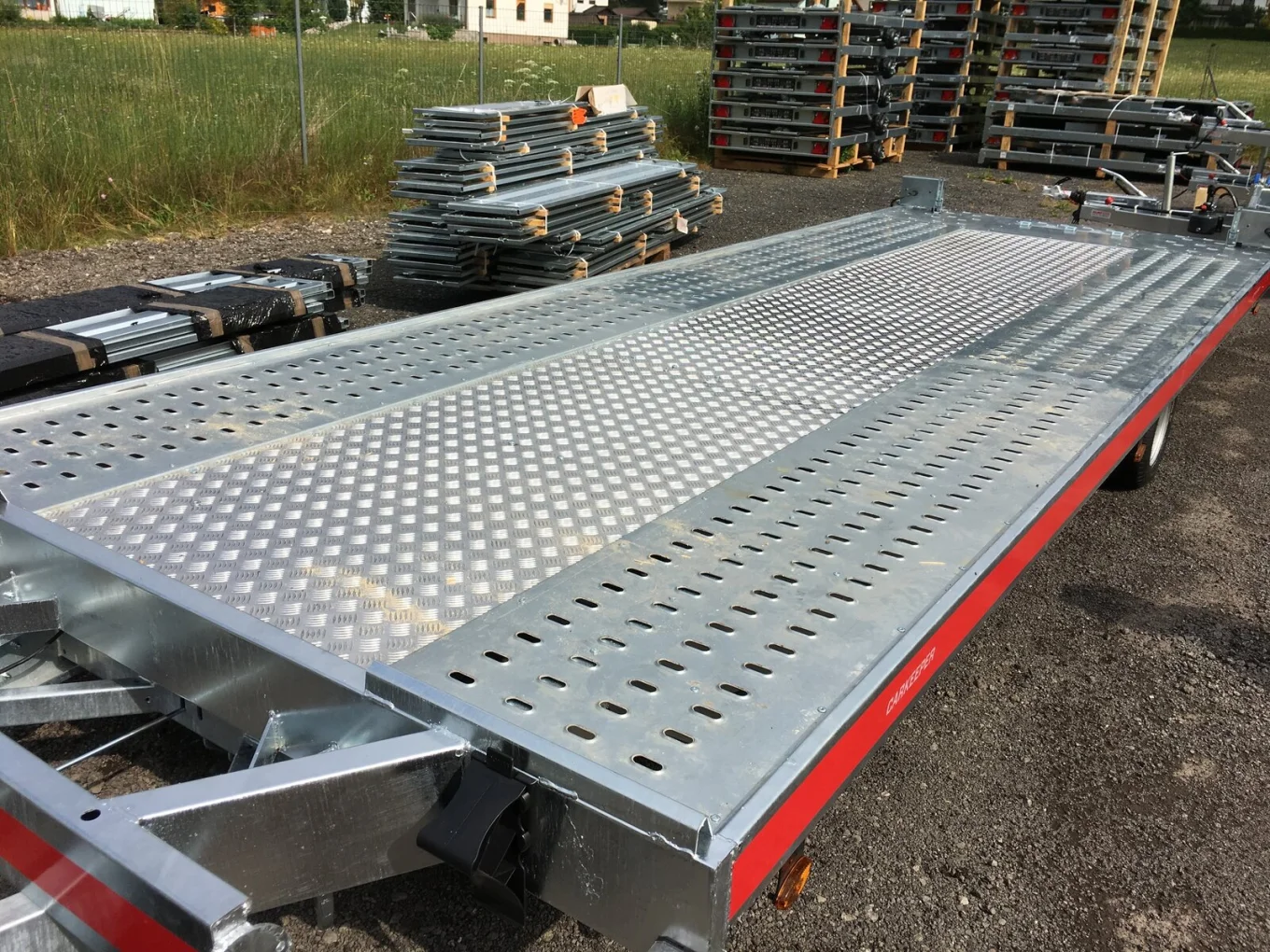 Autotransporter, Fahrzeugtransporter, Autoanhänger HP 502035 ATPK Tridem 3500 kg GG