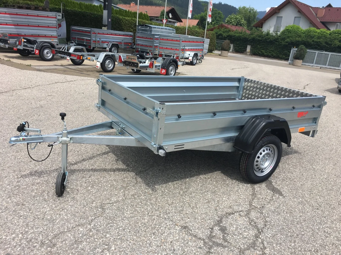 PKW-Anhänger, Autoanhänger HP 2713 UK, 2650 x 1330 x 350 mm, 750 kg ungebremst