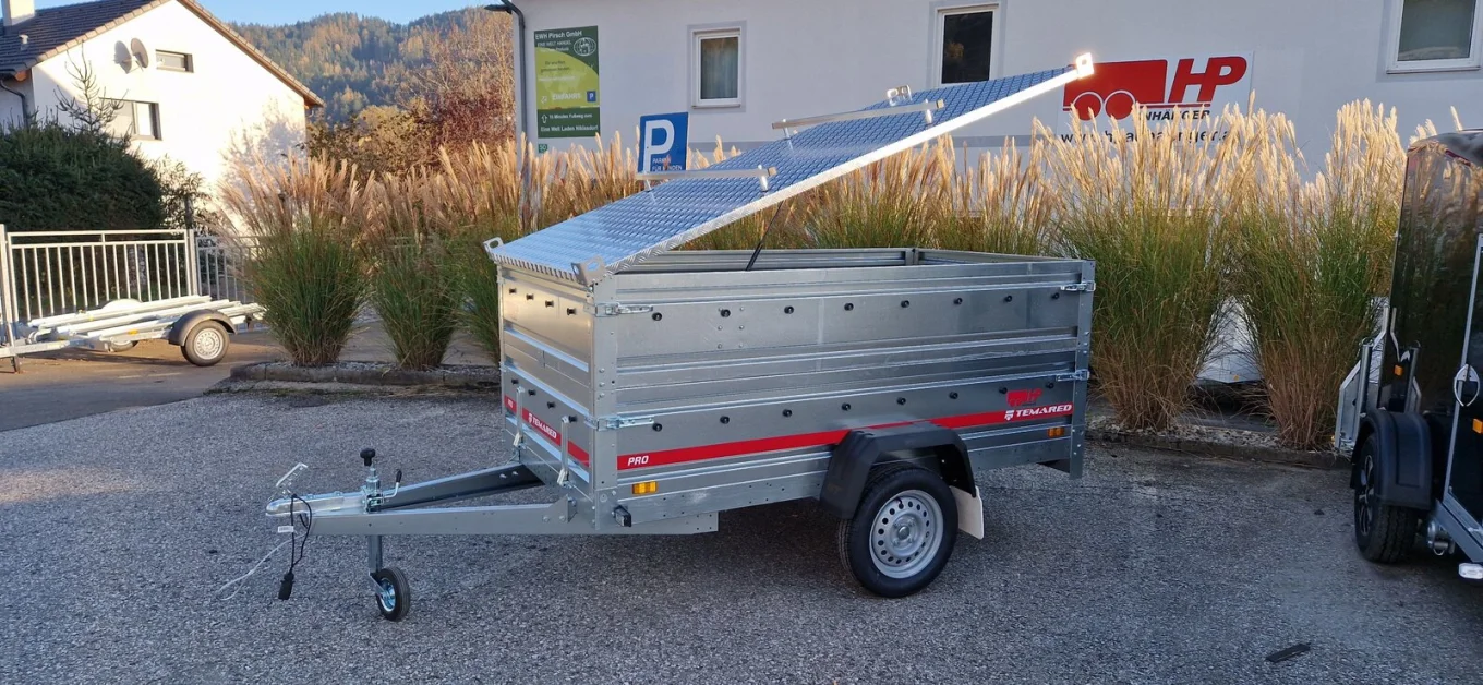 PKW-Anhänger, Autoanhänger, Deckelanhänger HP 2312 UAD, 2300 x 1250 x 850 mm, 750 kg ungebremst