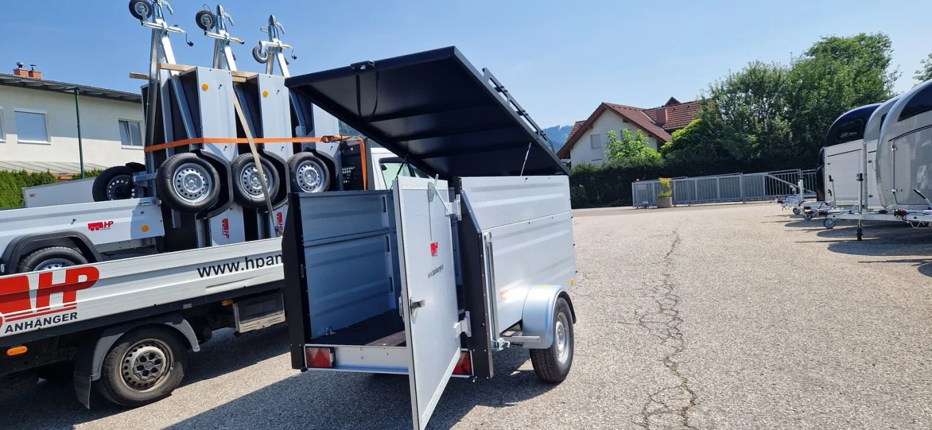 Deckelanhänger, PKW-Anhänger HP 2512 G/107 Plus, 2435 x 1235 x 1065 mm, 1300 kg gebremst