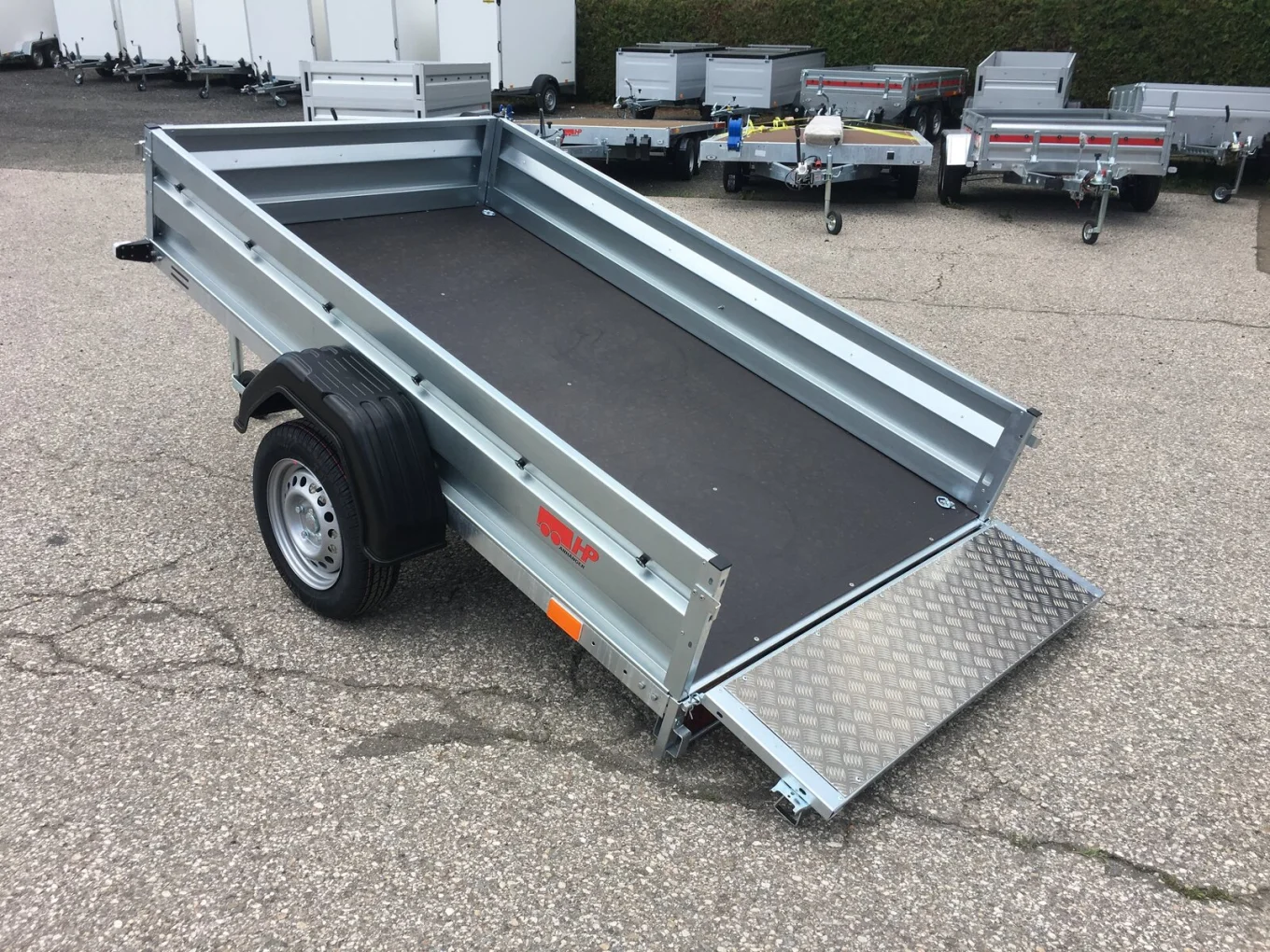 PKW-Anhänger, Autoanhänger HP 2313 UK, 2350 x 1330 x 350 mm, 750 kg ungebremst