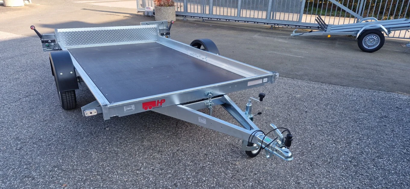 PKW-Anhänger, Fahrzeugtransporter, Universaltransporter HP 752516 UKkippbar mit Überfahrwand, 750 kg ungebremst