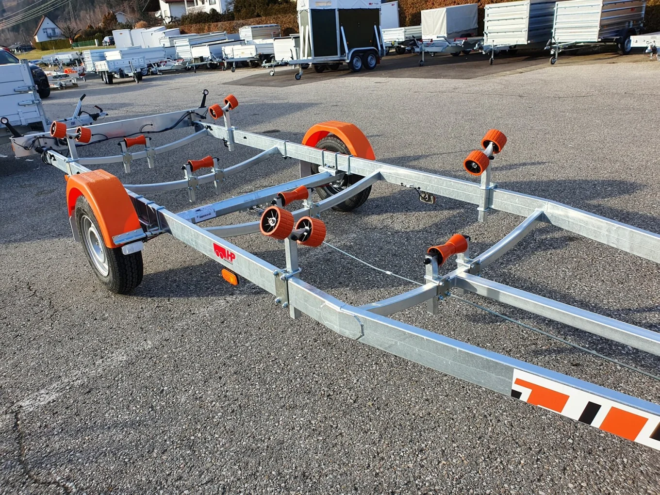 Bootsanhänger, Bootstrailer, Motorbootanhänger HP 1800 BA-R für Bootslänge bis 7,2 m