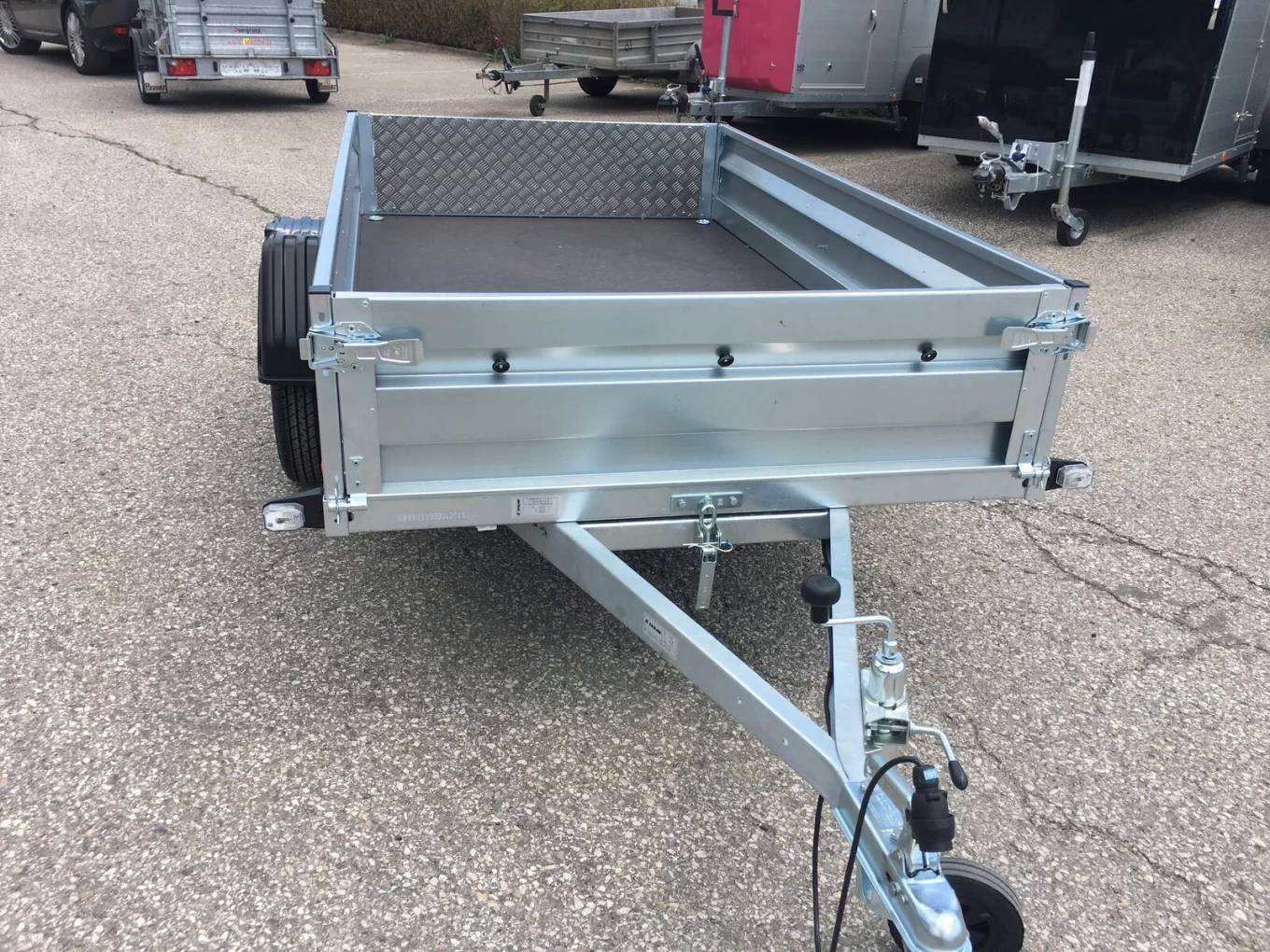 PKW-Anhänger, Autoanhänger HP 2313 UK, 2350 x 1330 x 350 mm, 750 kg ungebremst