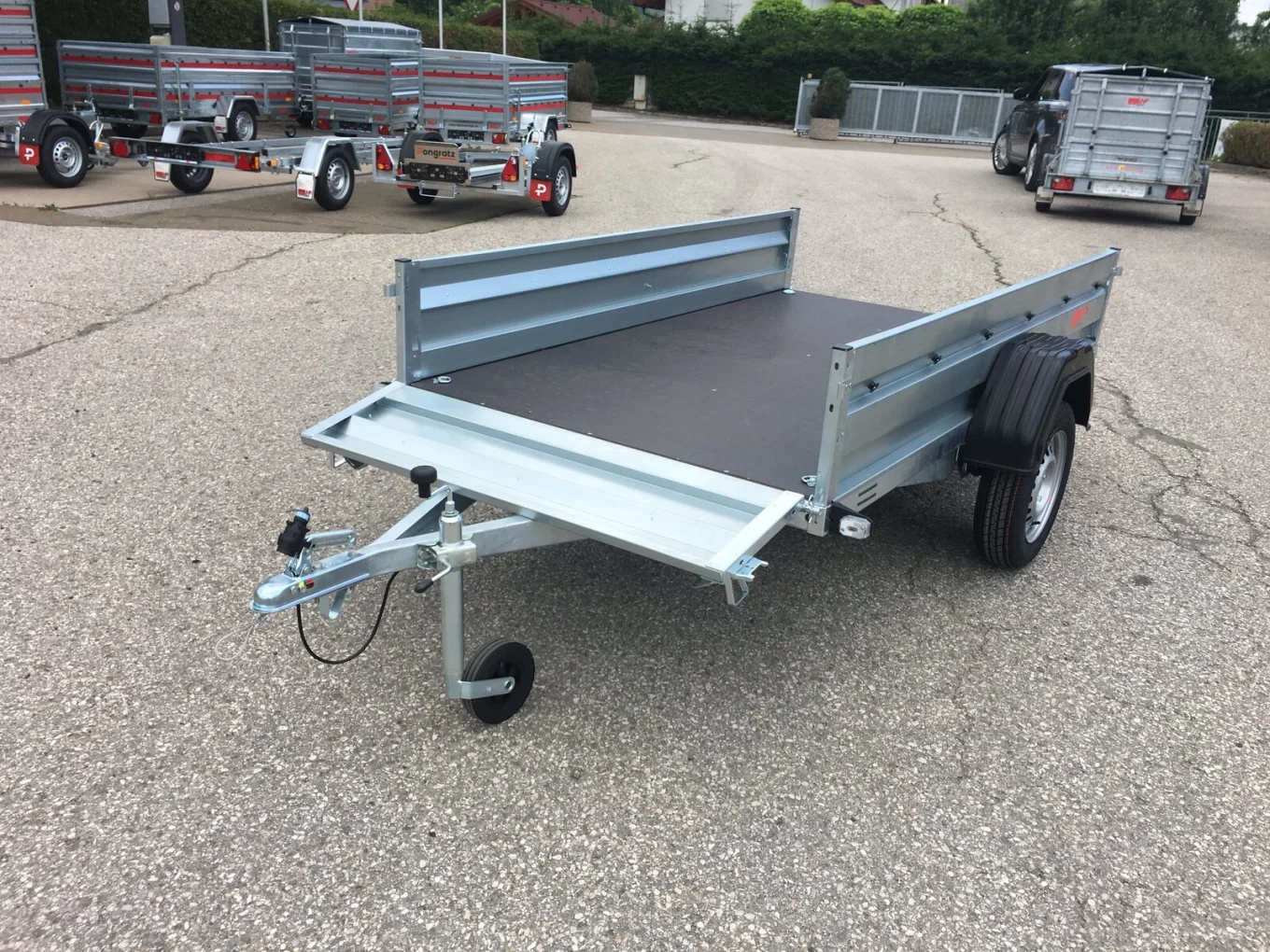 PKW-Anhänger, Autoanhänger HP 2713 GK, 2650 x 1330 x 350 mm, 1300 kg gebremst