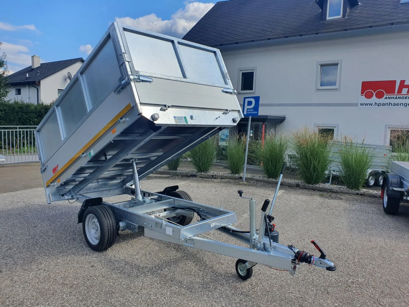 Rückwärtskipper, Kippanhänger, Eduard 2615 GDR im Set mit Blechaufsatz 600 mm