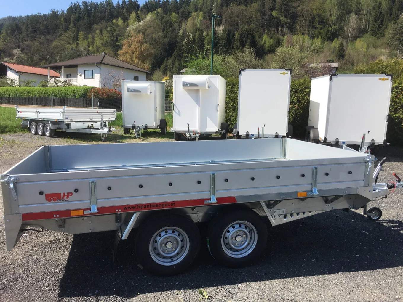 PKW-Anhänger, Hochlader, HP 273217 LH, 2700 kg Tandem, 3250x1720x300 mm, Autoanhänger