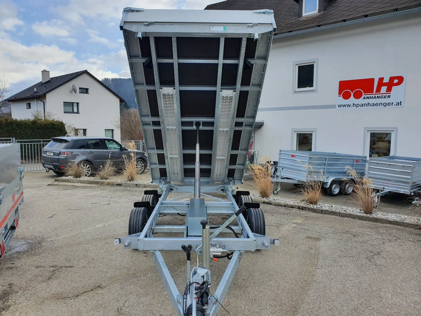 PKW-Anhänger, 3-Seiten Kipper Eduard 3518 3-SK EP, 3580 x 1800 x 300 mm, 3500 kg GG, hydraulisch mit E-Kombipumpe