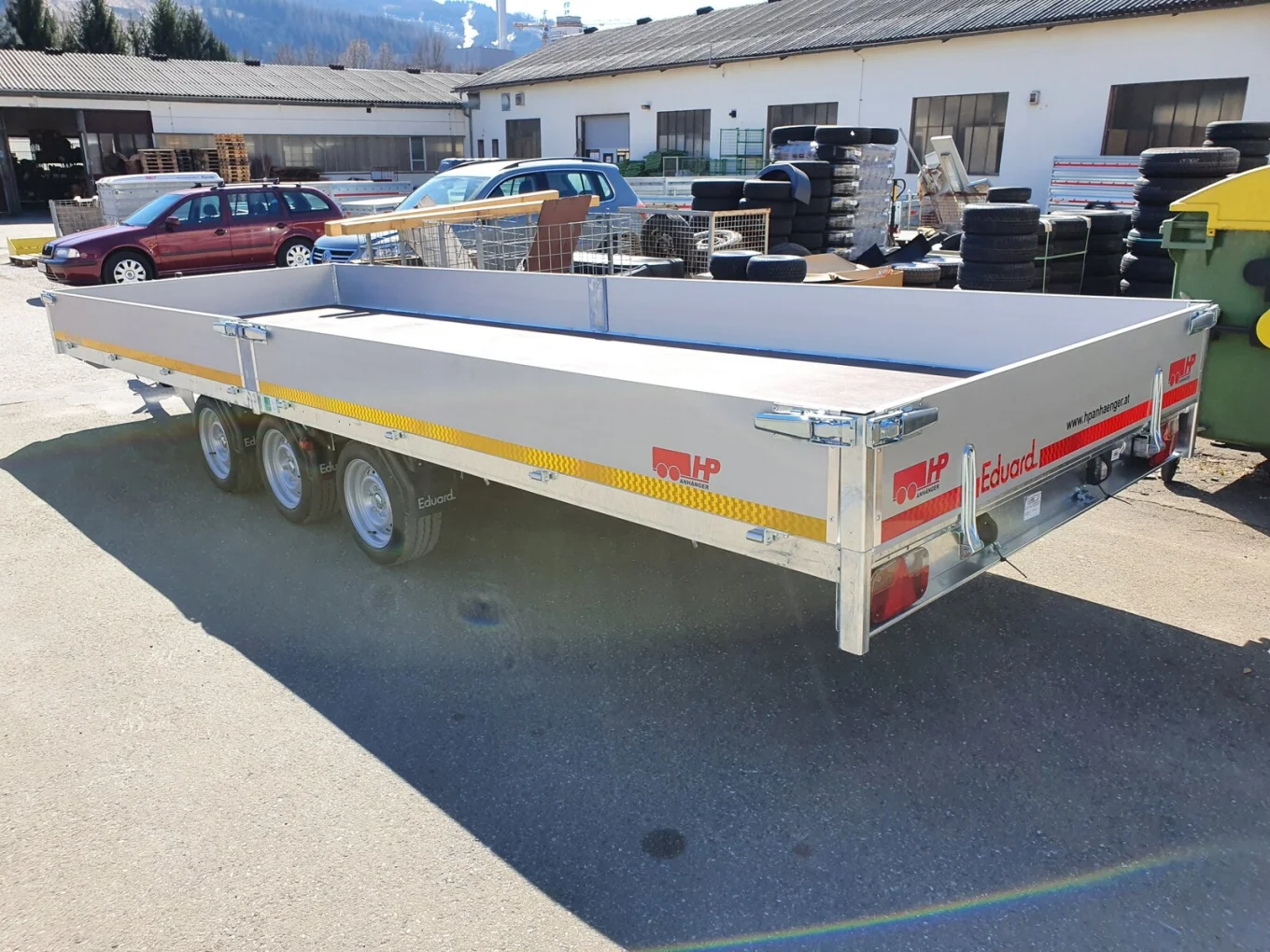 Autoanhänger, Hochlader Eduard, PKW-Anhänger 5020 Tridem, 5060x2000x300 mm, 3500 kg