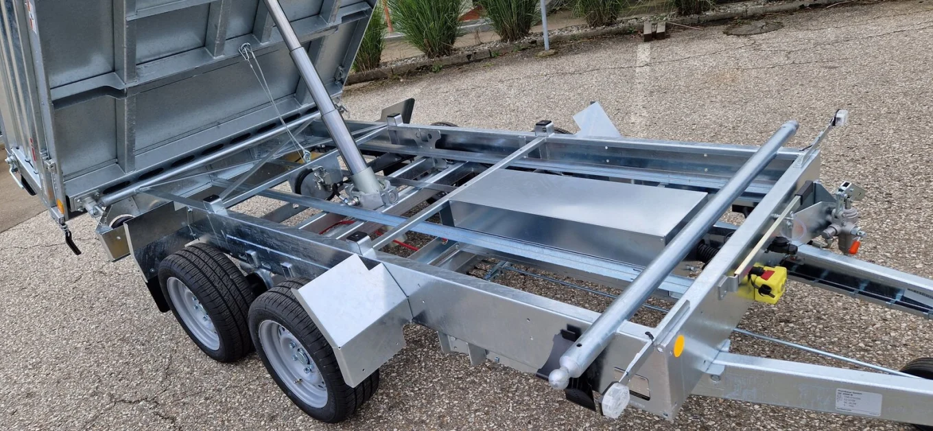 3-Seitenkipper Humbaur HTK 3000.31 mit verzinkten Stahlwänden, 3130 x 1740 x 400 mm, 3000 kg GG