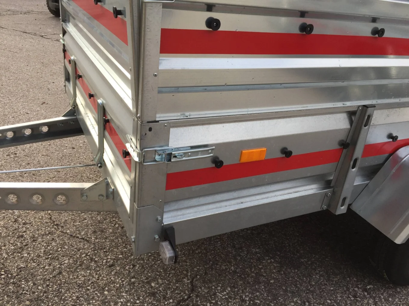 PKW-Anhänger HP 3015 G15, 1500 kg gebremst, 3000 x 1500 x 400 mm, Stirn u. Rückwand klappbar