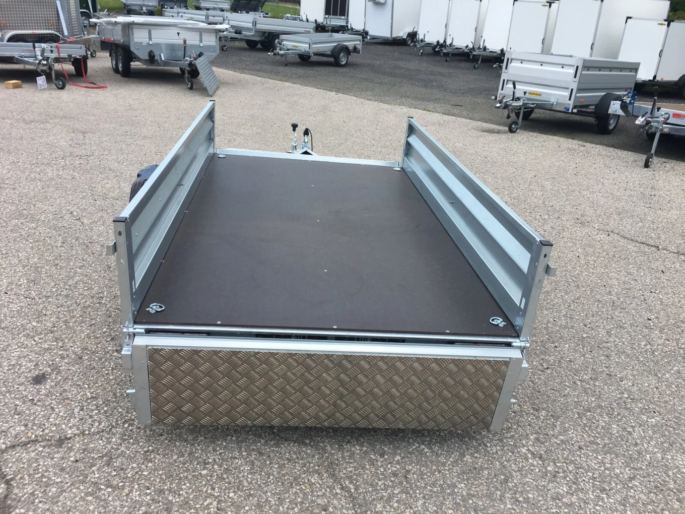 PKW-Anhänger, Autoanhänger HP 2313 UK, 2350 x 1330 x 350 mm, 750 kg ungebremst