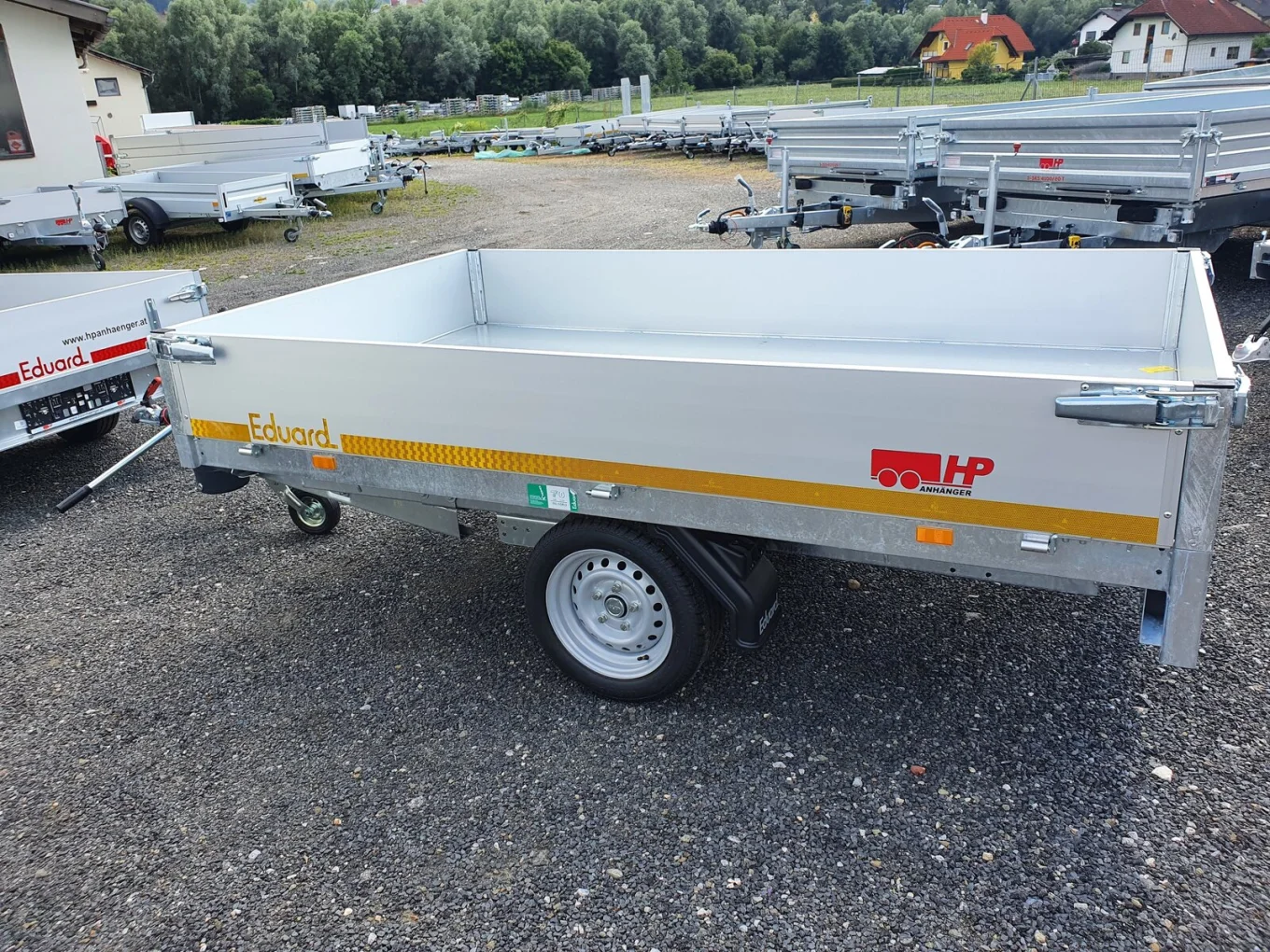 Rückwärtskipper, PKW-Anhänger Eduard 2615 GRK, 2560x1500x300 mm, 1500 kg einachs