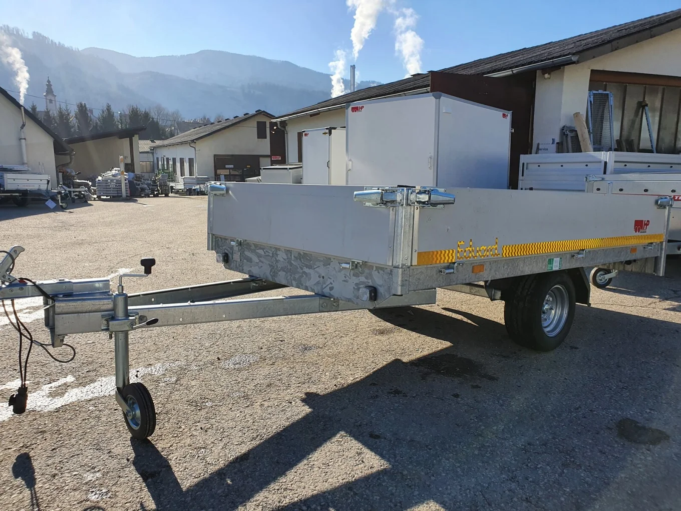 PKW-Anhänger, Autoanhänger Hochlader EDUARD 3116 U, 3110 x 1600 x 300 mm, 750 kg ungebremst