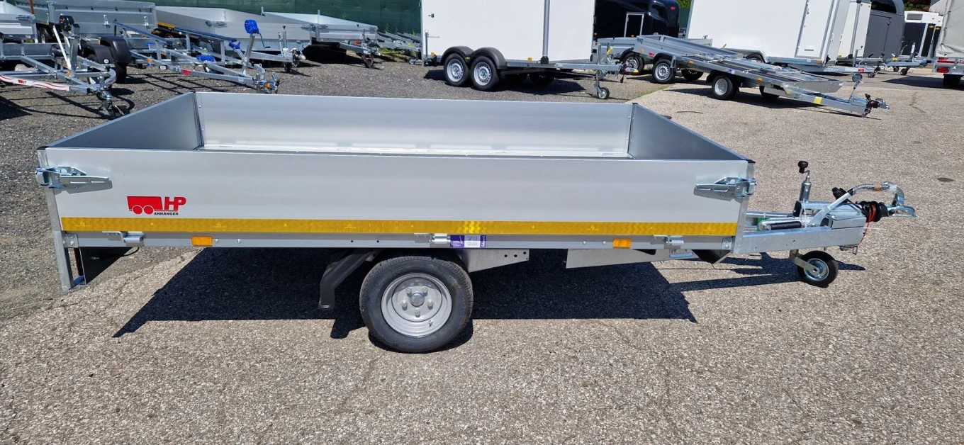 PKW-Anhänger, Hochlader Eduard 2514 G, 2510 x 1450 x 300 mm, 750 kg gebremst