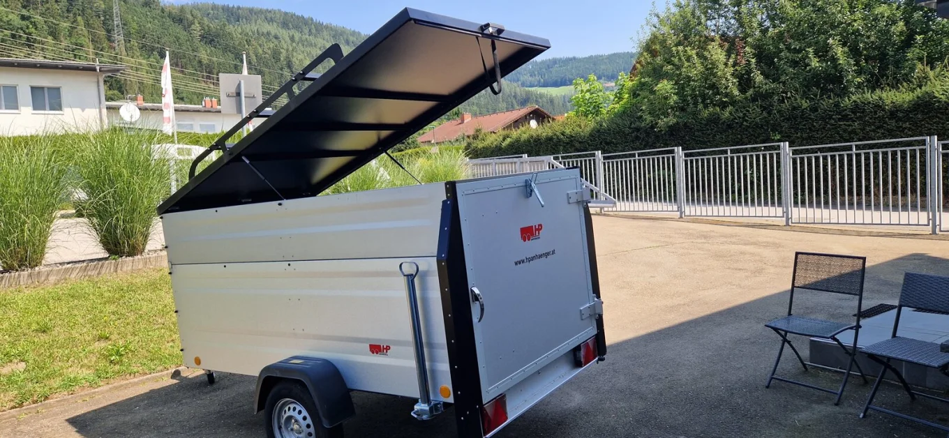 Deckelanhänger, PKW-Anhänger HP 2512 U/107 Plus, 2435 x 1235 x 1065 mm, 750 kg ungebremst