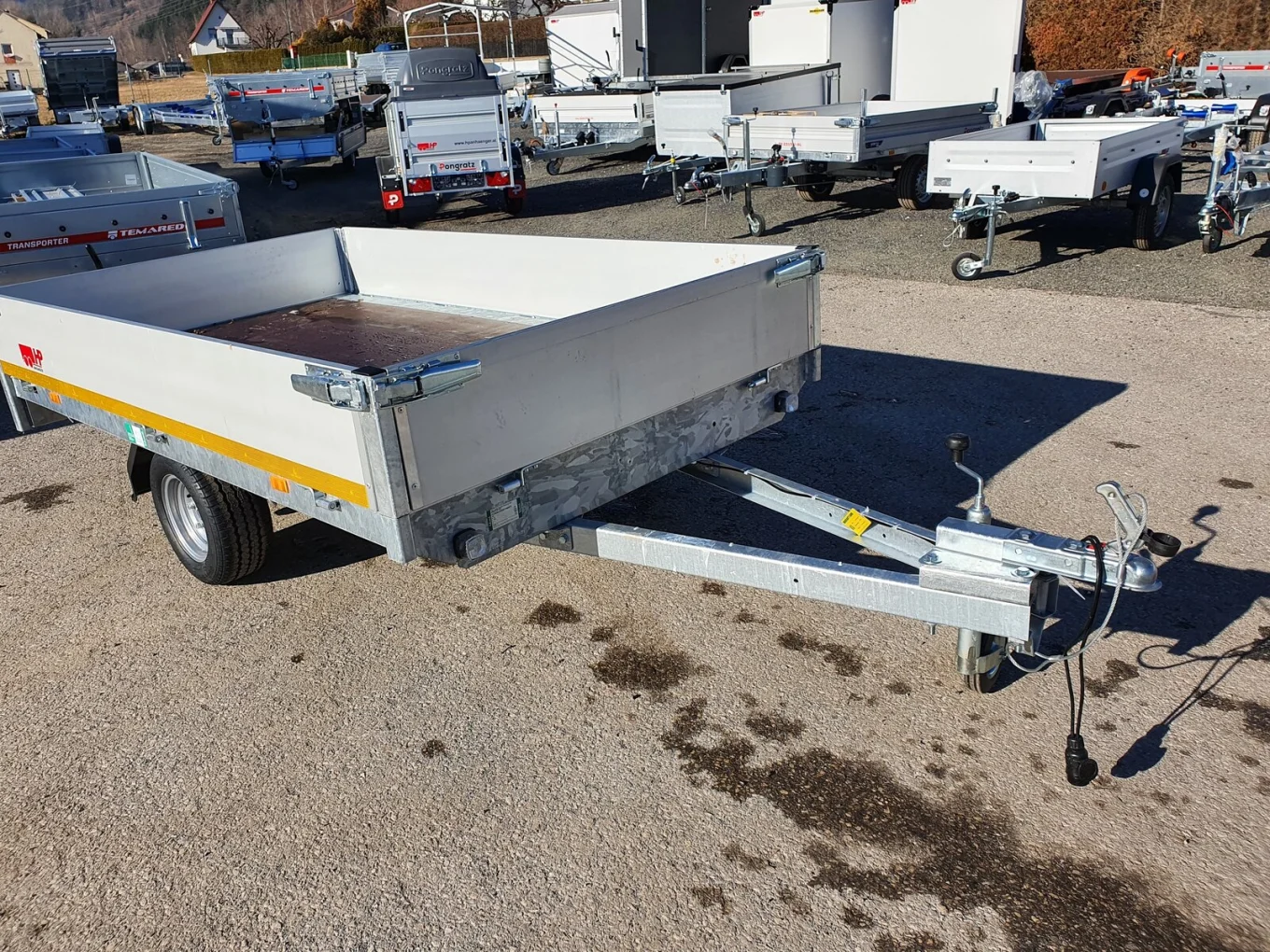 PKW-Anhänger, Autoanhänger Hochlader EDUARD 3116 U, 3110 x 1600 x 300 mm, 750 kg ungebremst