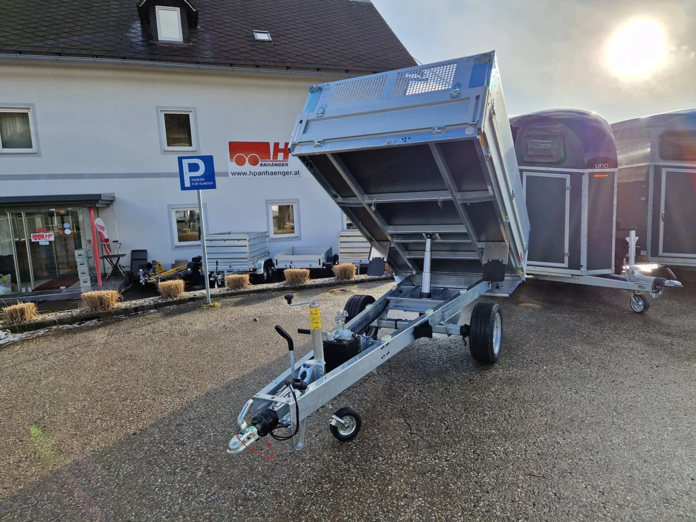 Rückwärtskipper, PKW-Anhänger HP 2515 RK-AL, einachs gebremst