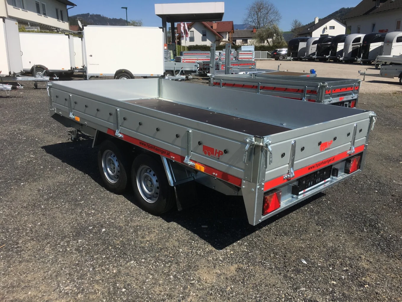 PKW-Anhänger, Hochlader, HP 273217 LH, 2700 kg Tandem, 3250x1720x300 mm, Autoanhänger