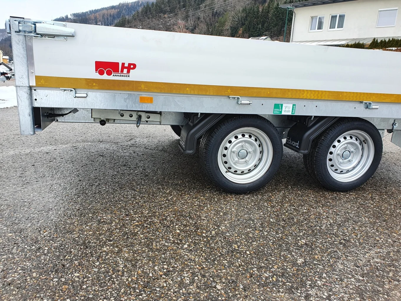 PKW-Anhänger, Autoanhänger Hochlader EDUARD 3118-GDR, 3100 x 1800 x 300 mm, 2700 kg GG