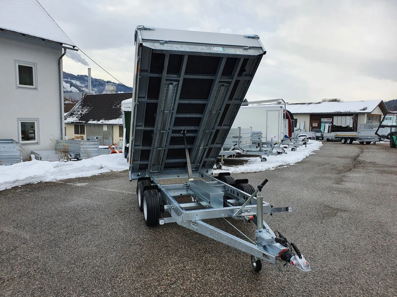 PKW-Anhänger, 3-Seitenkipper, Autoanhänger EDUARD 3116 3-SK, 3110 x 1600 x 300 mm, 2700 kg GG