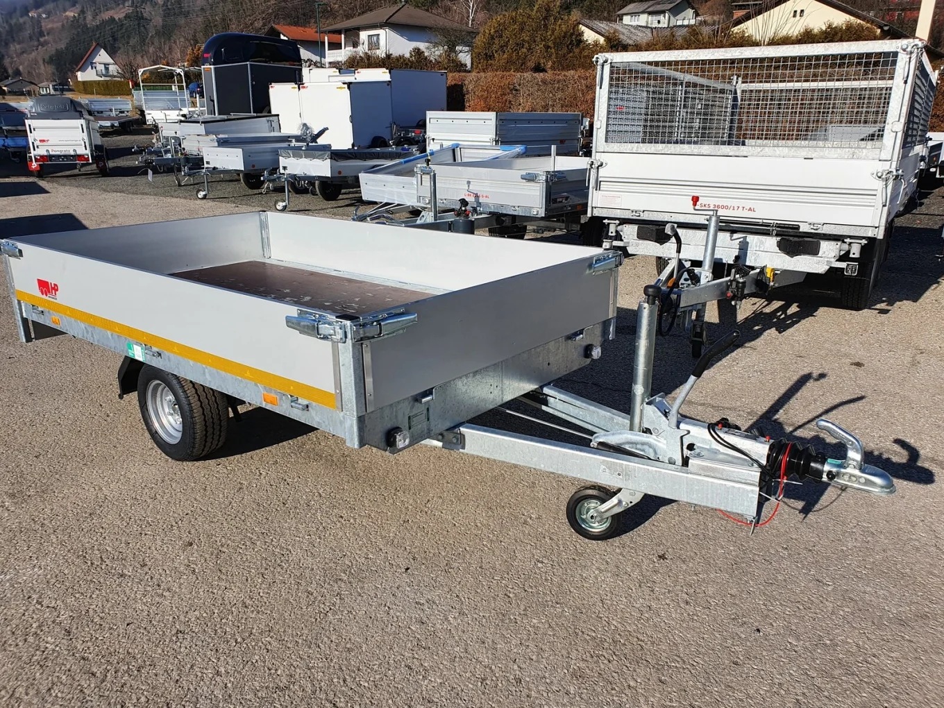 PKW-Anhänger, Autoanhänger Hochlader EDUARD 2615 G, 2560 x 1500 x 300 mm, 1500 kg GG einachs