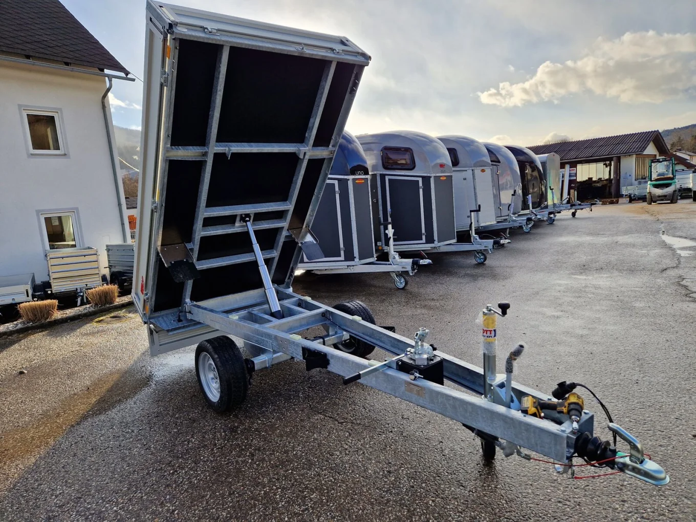 Rückwärtskipper, PKW-Anhänger HP 2515 RK-AL, einachs gebremst