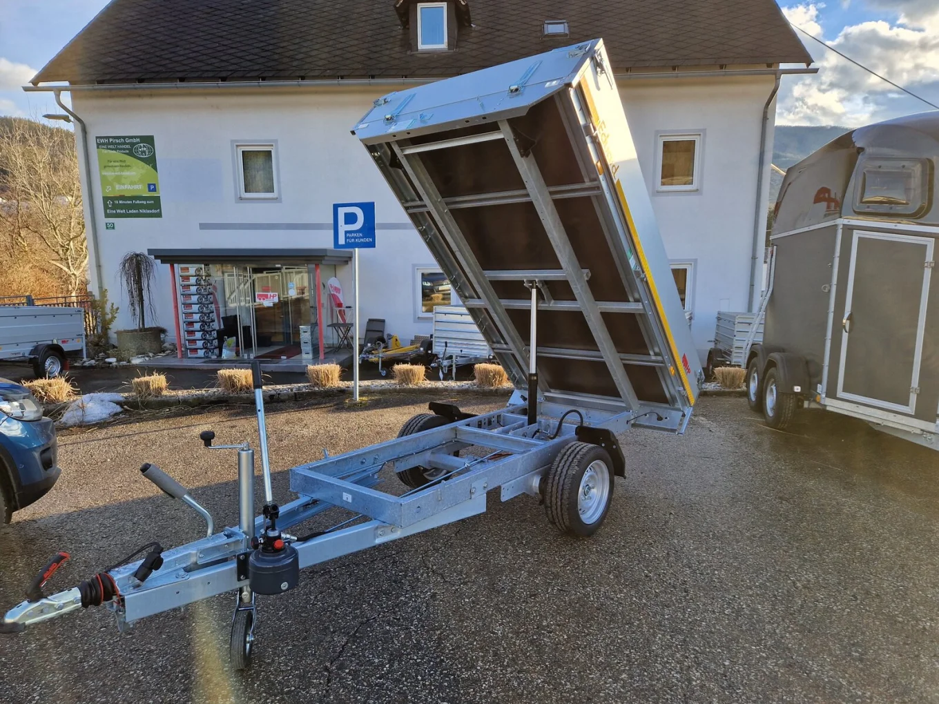 Rückwärtskipper, PKW-Anhänger, Eduard 2314 RK, einachs 1350 kg GG