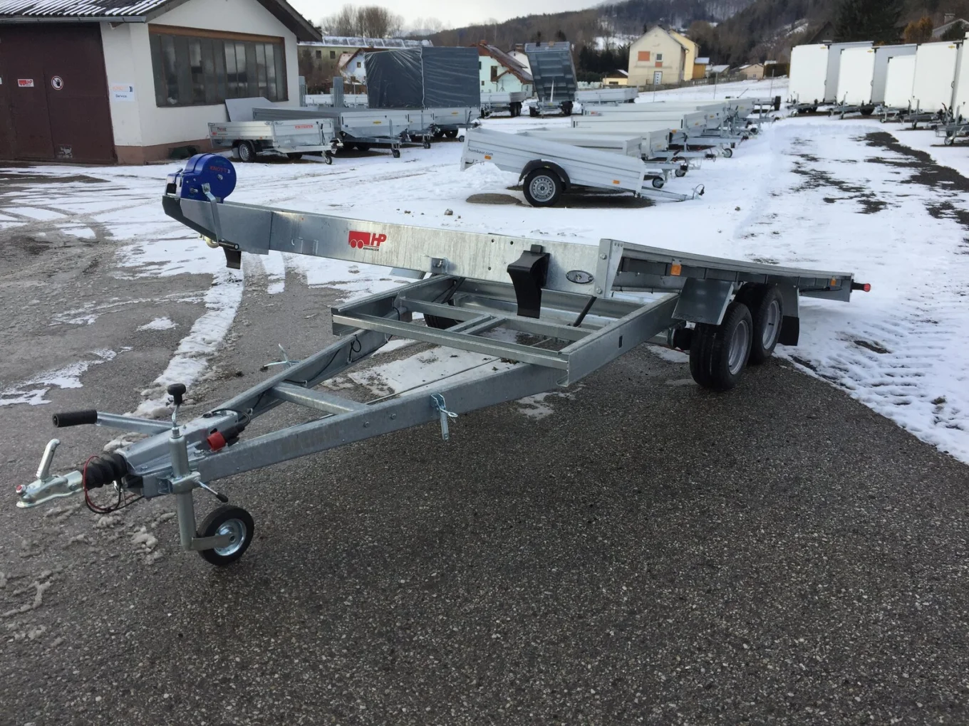 Autotransporter, PKW Anhänger HP 412127 ATK, 2700 kg GG, 4020x2150 mm, kippbar, Fahrzeugtransporter-Autoanhänger