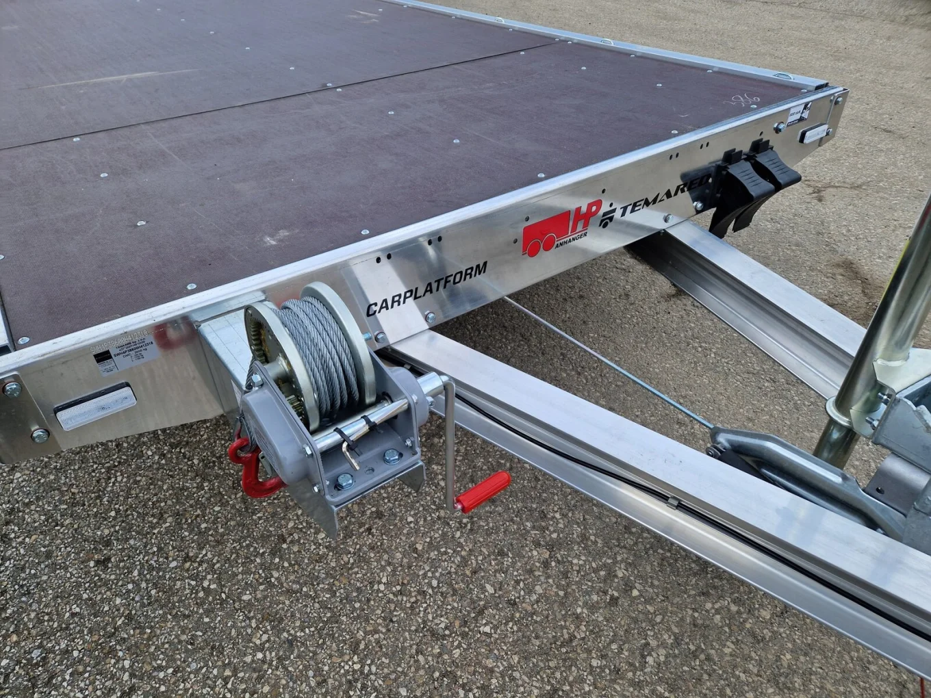 Autotransporter, Fahrzeugtransporter, Autoanhänger HP 512135 T-AL, Neu VOLL ALU