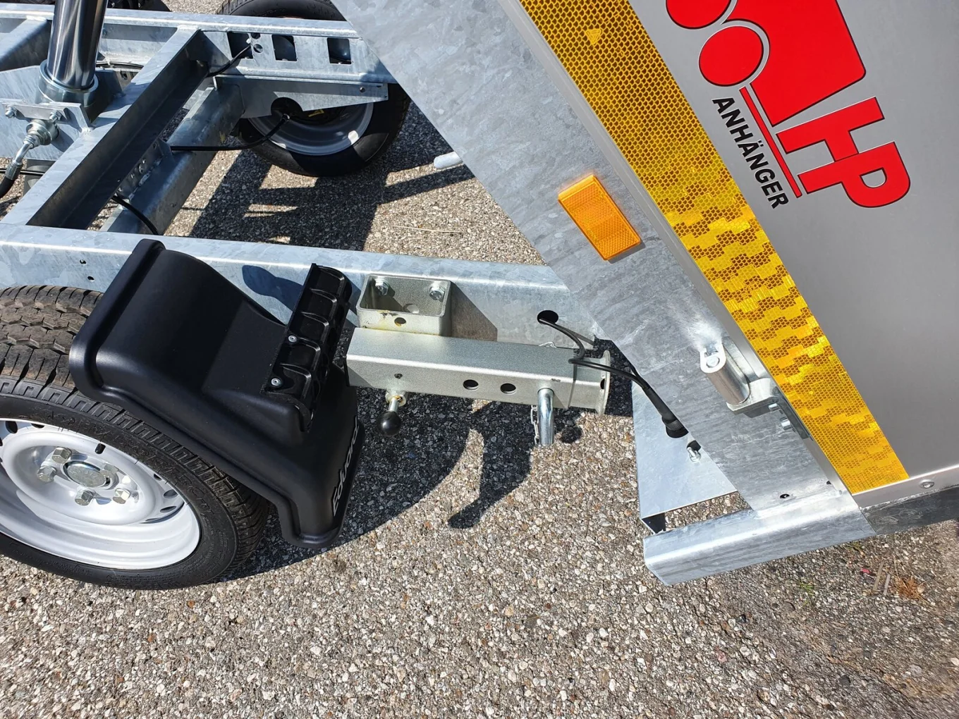 Rückwärtskipper, PKW-Anhänger Eduard 2615 TRK, 2560x1500x300mm, 2700 kg Tandem