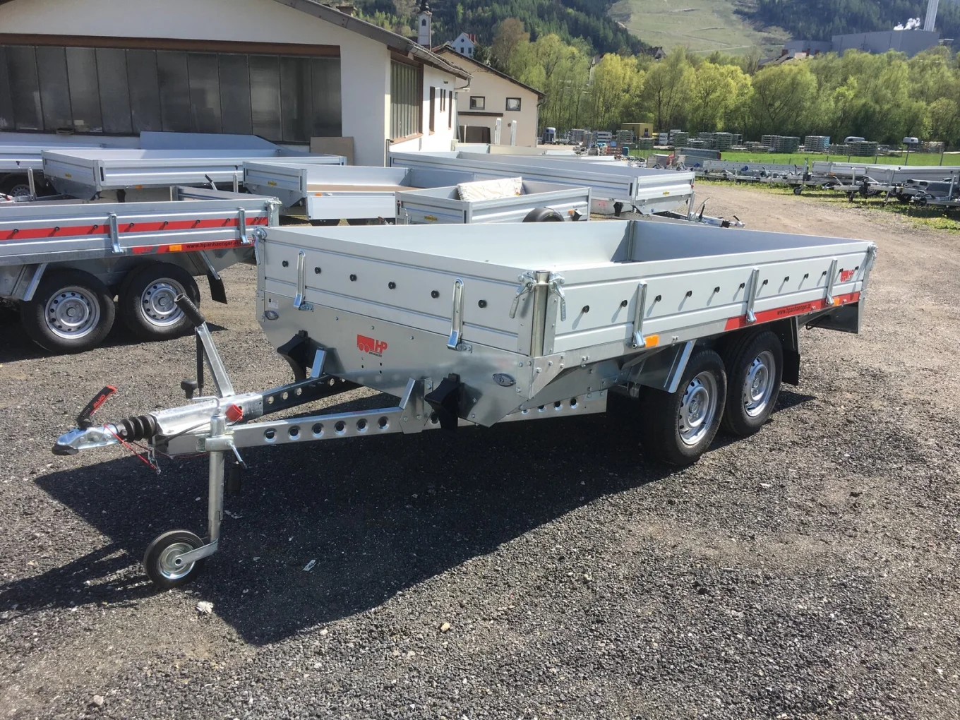 PKW-Anhänger, Hochlader, HP 203217 LH, 2000 kg Tandem, 3250x1720x300 mm, Autoanhänger