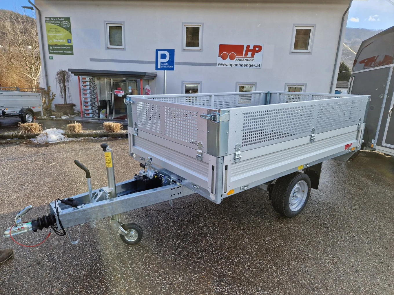 Rückwärtskipper, PKW-Anhänger HP 2515 RK-AL, einachs gebremst