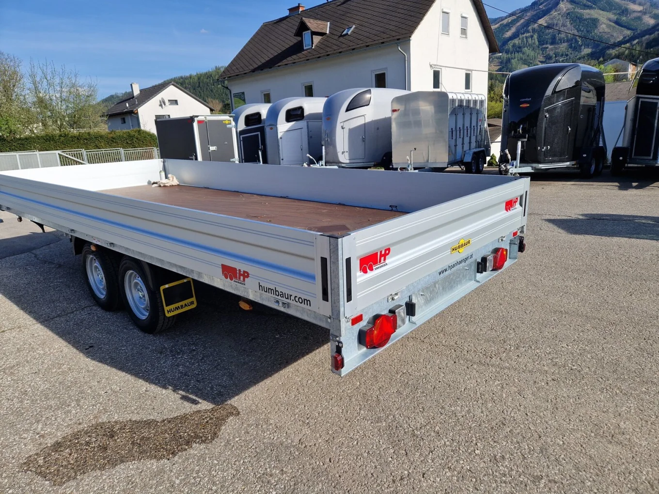 Hochlader, Tandemanhänger, Humbaur HN 355221 mit Niederfahrwerk