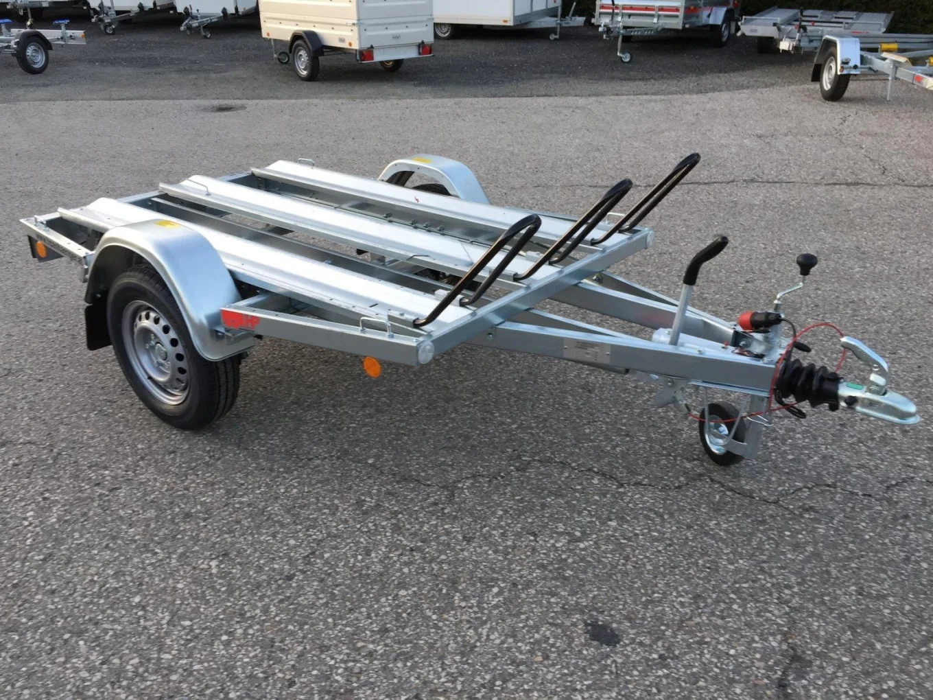 Motorradanhänger, Mod.: HP 1000M-2, 1000 kg gebremst bis zu 3 Motorräder, PKW-Anhänger