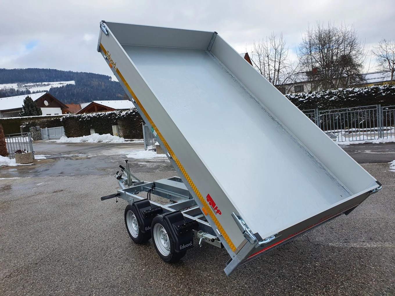 PKW-Anhänger, 3-Seitenkipper, Autoanhänger EDUARD 3116 3-SK, 3110 x 1600 x 300 mm, 2700 kg GG