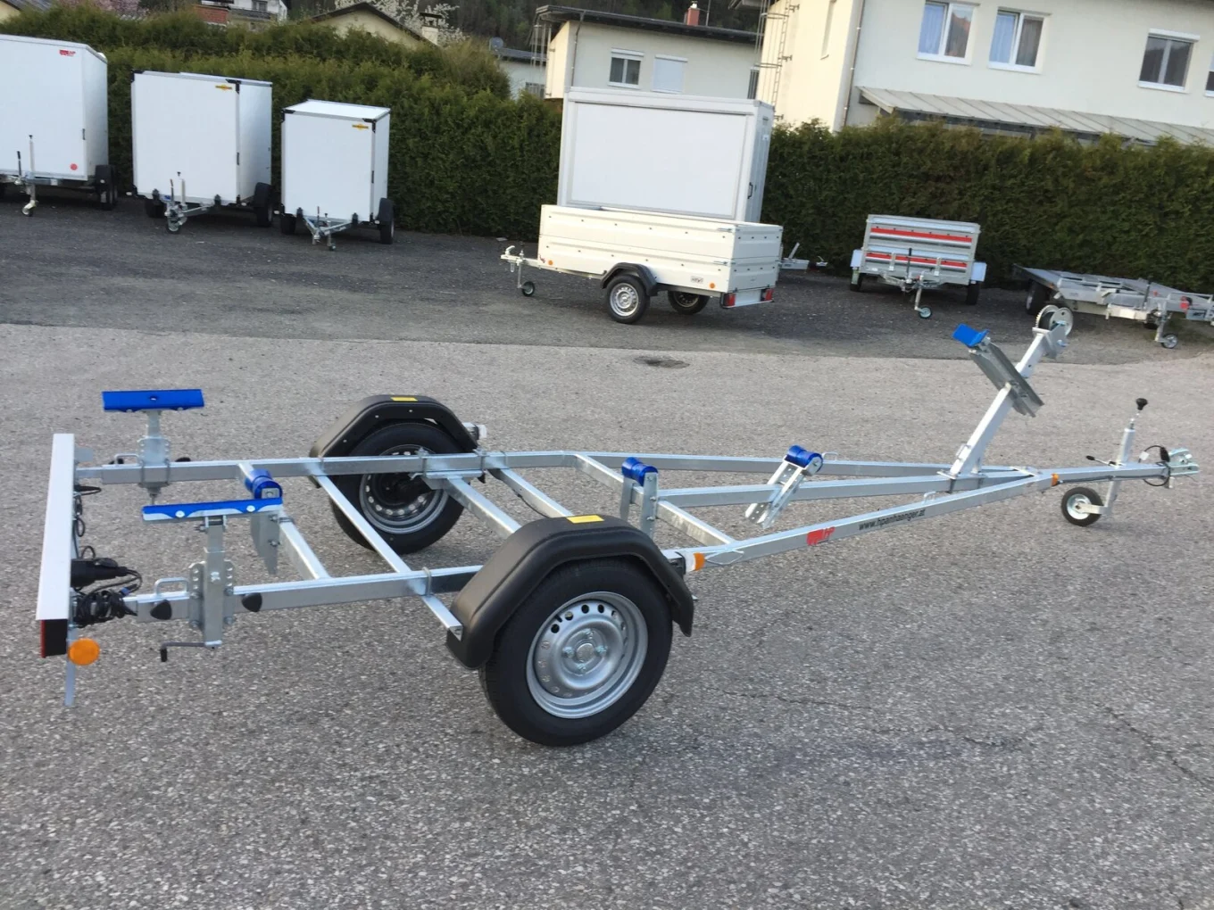 Bootsanhänger, Bootstrailer HP 750 BA-S - ungebremster Motorbootanhänger für Boote bis 5,5m, 750 kg PKW-Anhänger