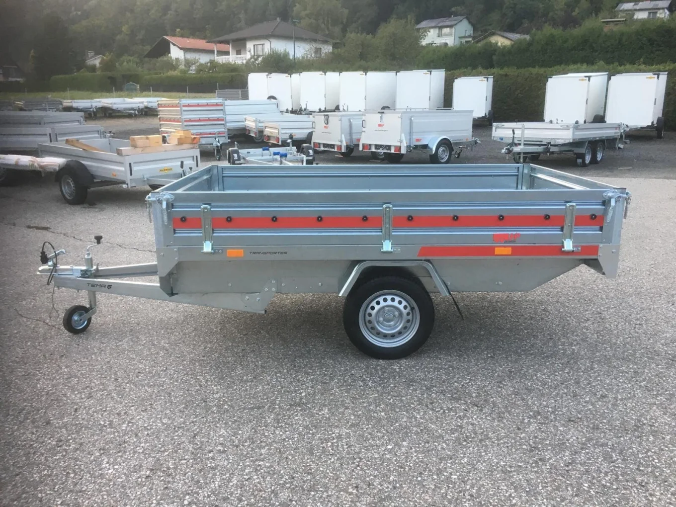 PKW-Anhänger, Hochlader, HP 752515 LH, 750 kg einachs-ungebremst, 2550x1530x300 mm, Autoanhänger