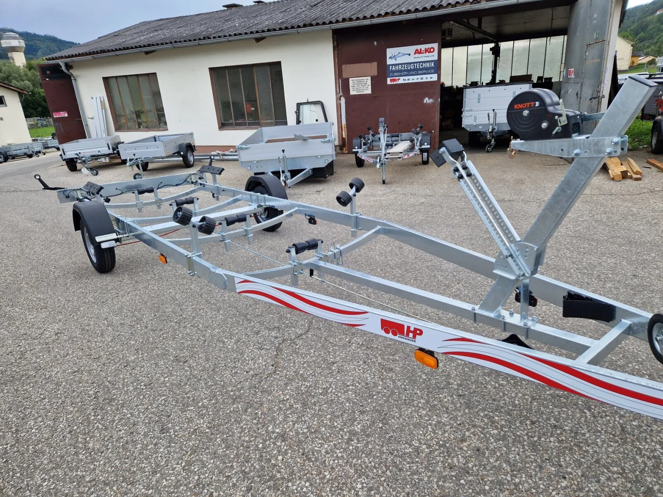Bootsanhänger, Bootstrailer, Motorbootanhänger HP 1800 BA-R für Bootslänge bis 7,2 m