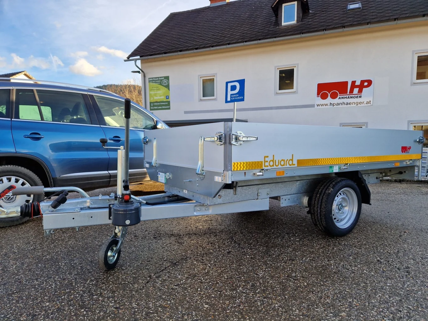 Rückwärtskipper, PKW-Anhänger, Eduard 2314 RK, einachs 1350 kg GG