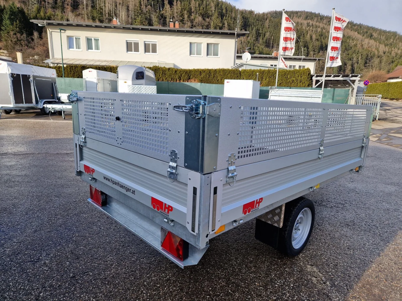 Rückwärtskipper, PKW-Anhänger HP 2515 RK-AL, einachs gebremst