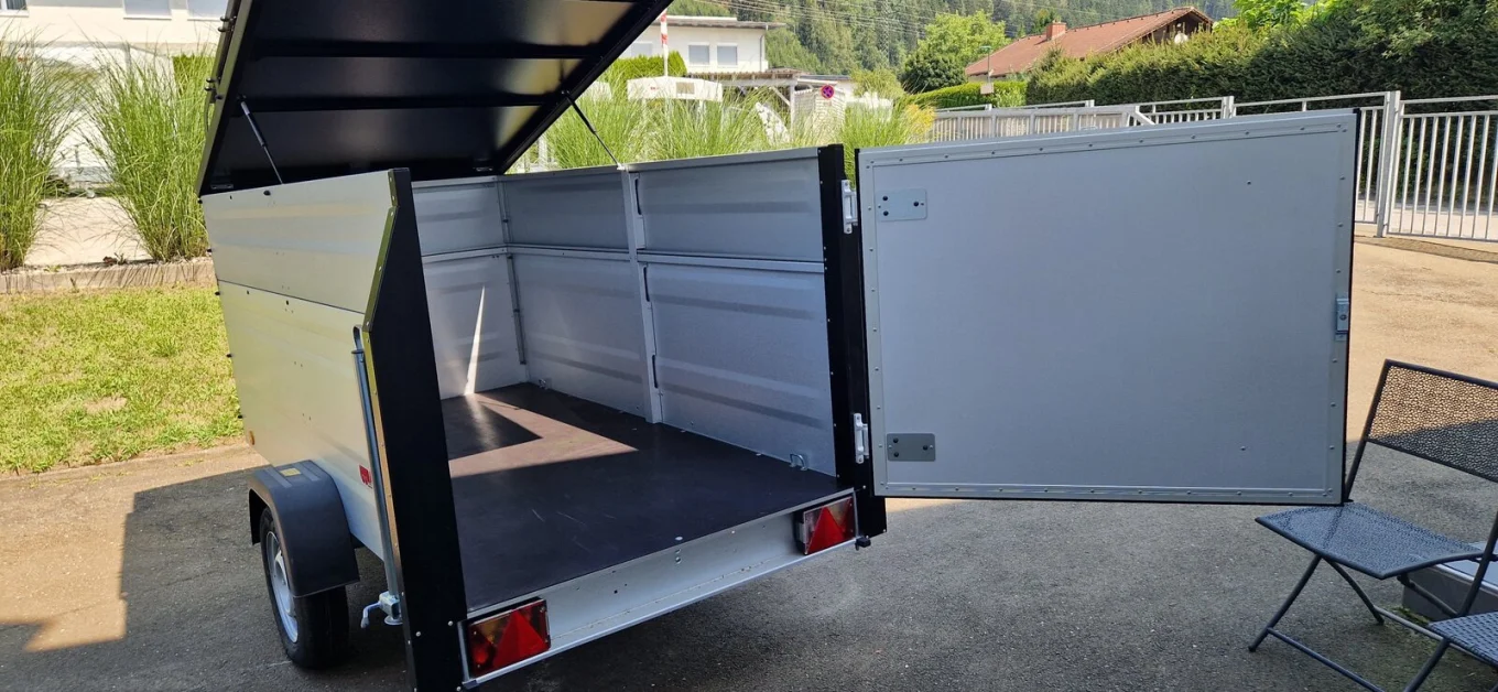 Deckelanhänger, PKW-Anhänger HP 2512 U/107 Plus, 2435 x 1235 x 1065 mm, 750 kg ungebremst